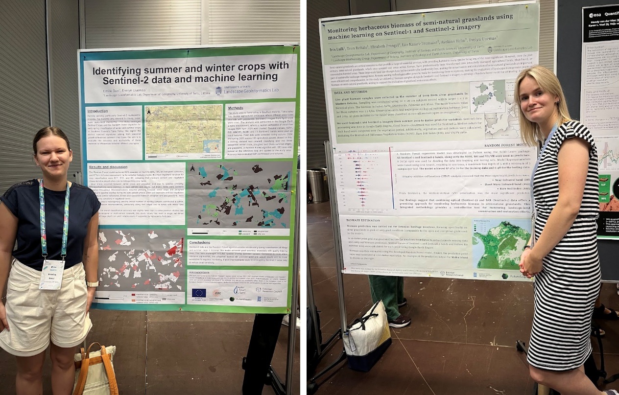 Emilie and Iris with their posters