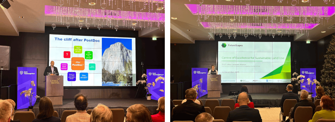 Kuno ja Ivika ettekandeid pidamas